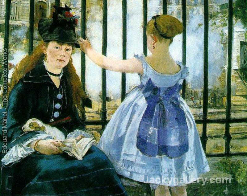 Gare Saint Lazare by Edouard Manet paintings reproduction